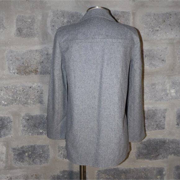 CALVIN KLEIN sz 10 vintage early 70's grey wool blazer jacket - Picture 3 of 5